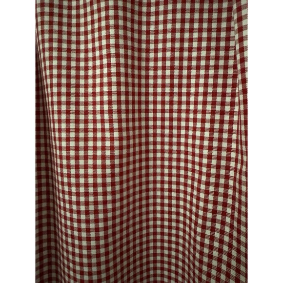 Peter Millar Shirt Mens XL Gingham Check Button Up Red Holiday Stanford EUC - Picture 5 of 8